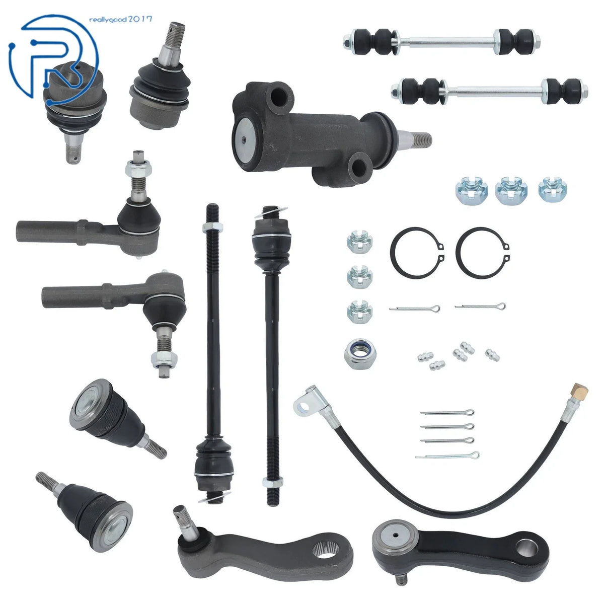 13pcs Front Ball Joint Tie Rods Pitman Arm Kit for GMC Sierra 1500 (1999–2006)