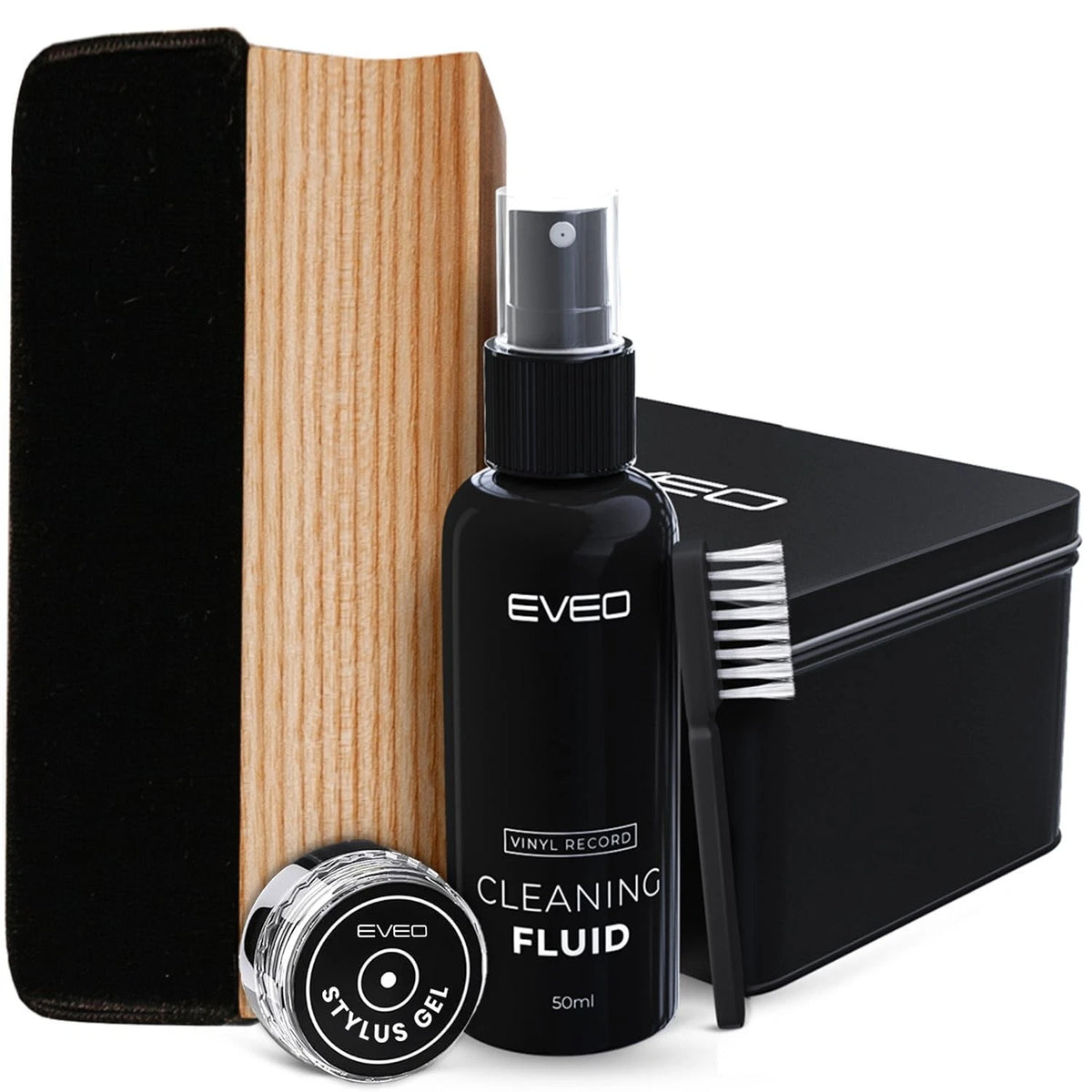 4-Piece Vinyl Record Cleaning Kit for All Models