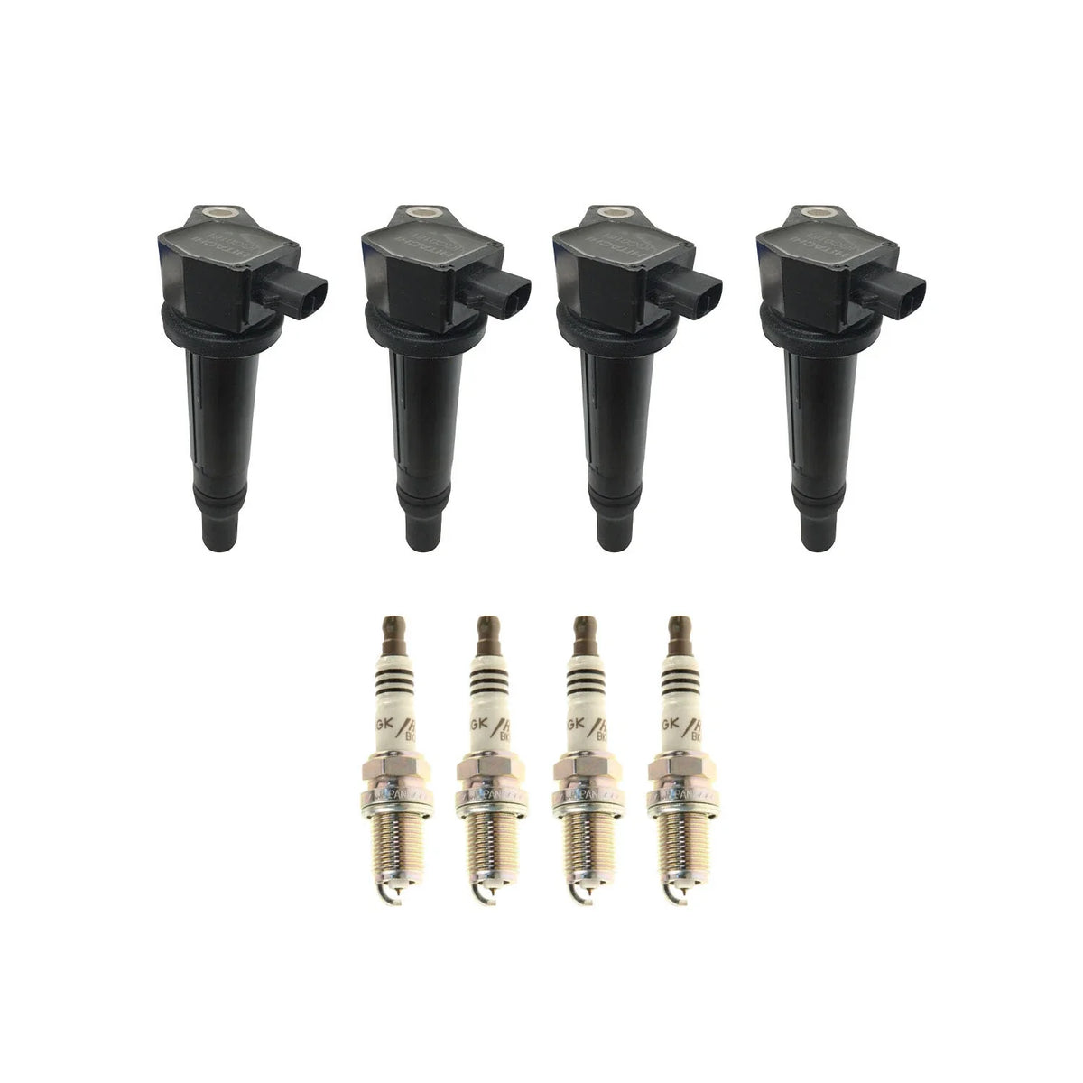 Set of 4 Ignition Coils & NGK Iridium Spark Plugs for Accent Rio5 (2006–2011)