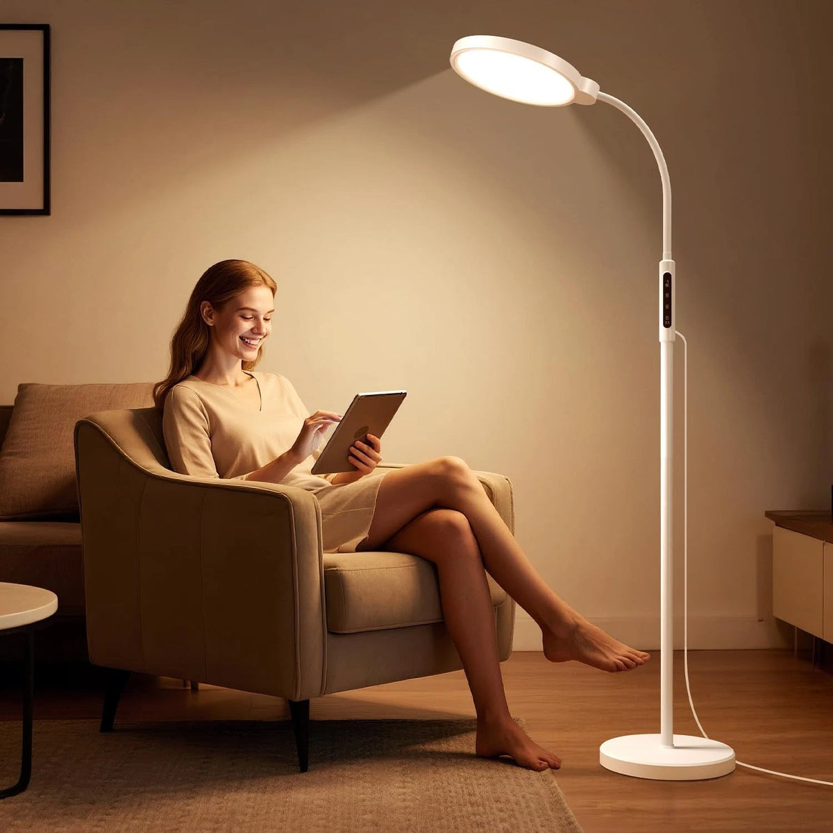 Happy Light Therapy Lamp for Home Use (11000 Lux, UV-Free)