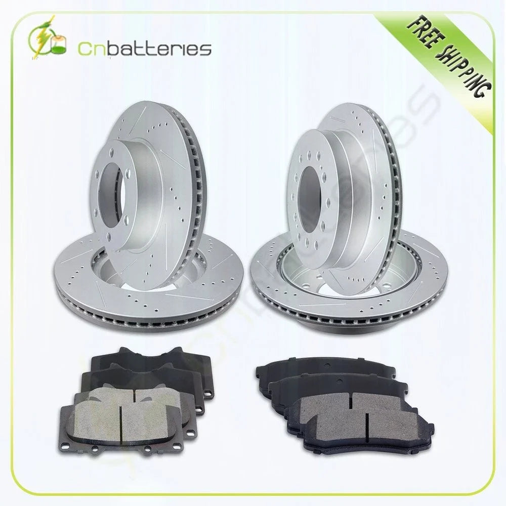 Brake Rotors and Pads Kit for Toyota Sequoia (2003–2007)