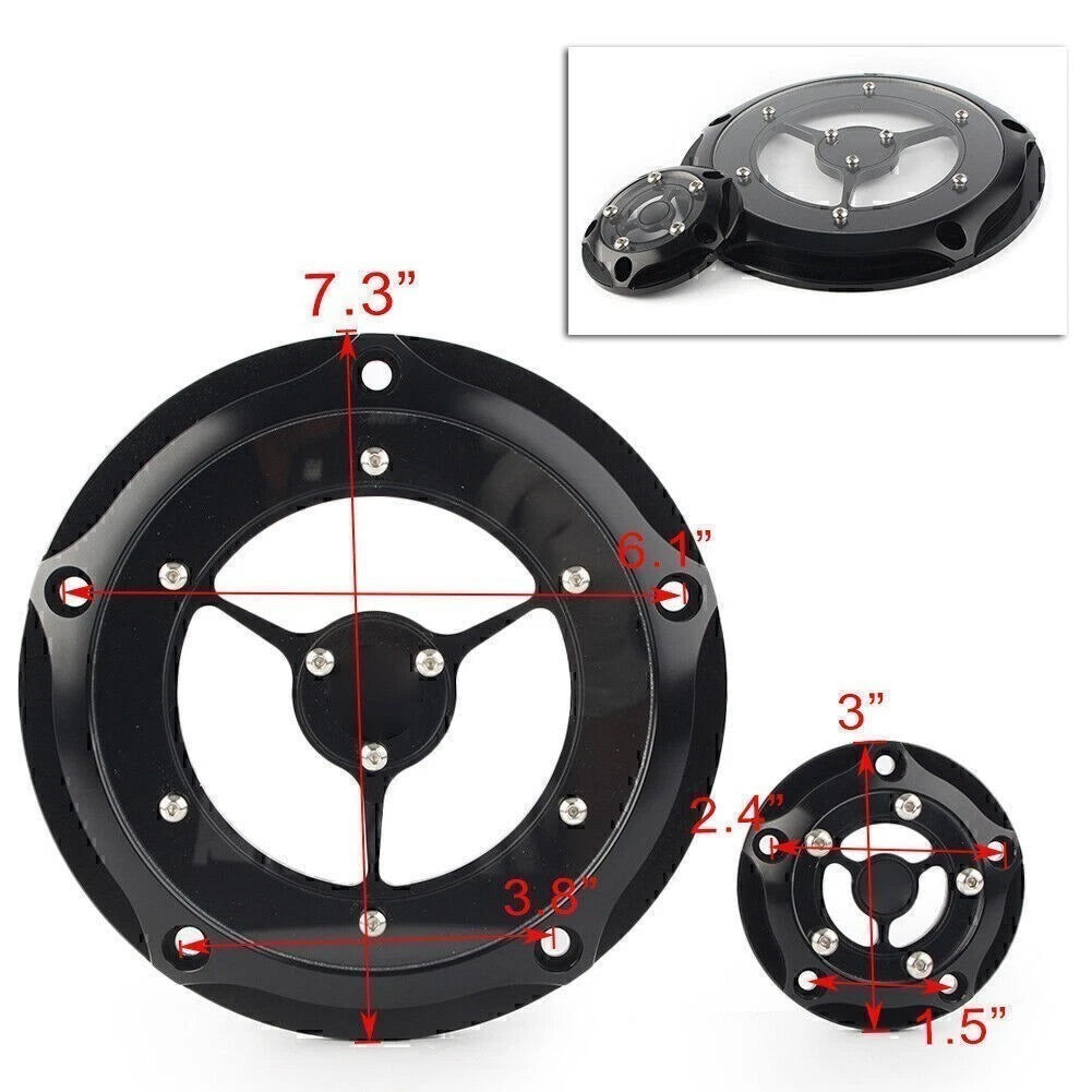 2X Derby Cover & Timer Timing Covers for Harley Road King Electra Glide Softail