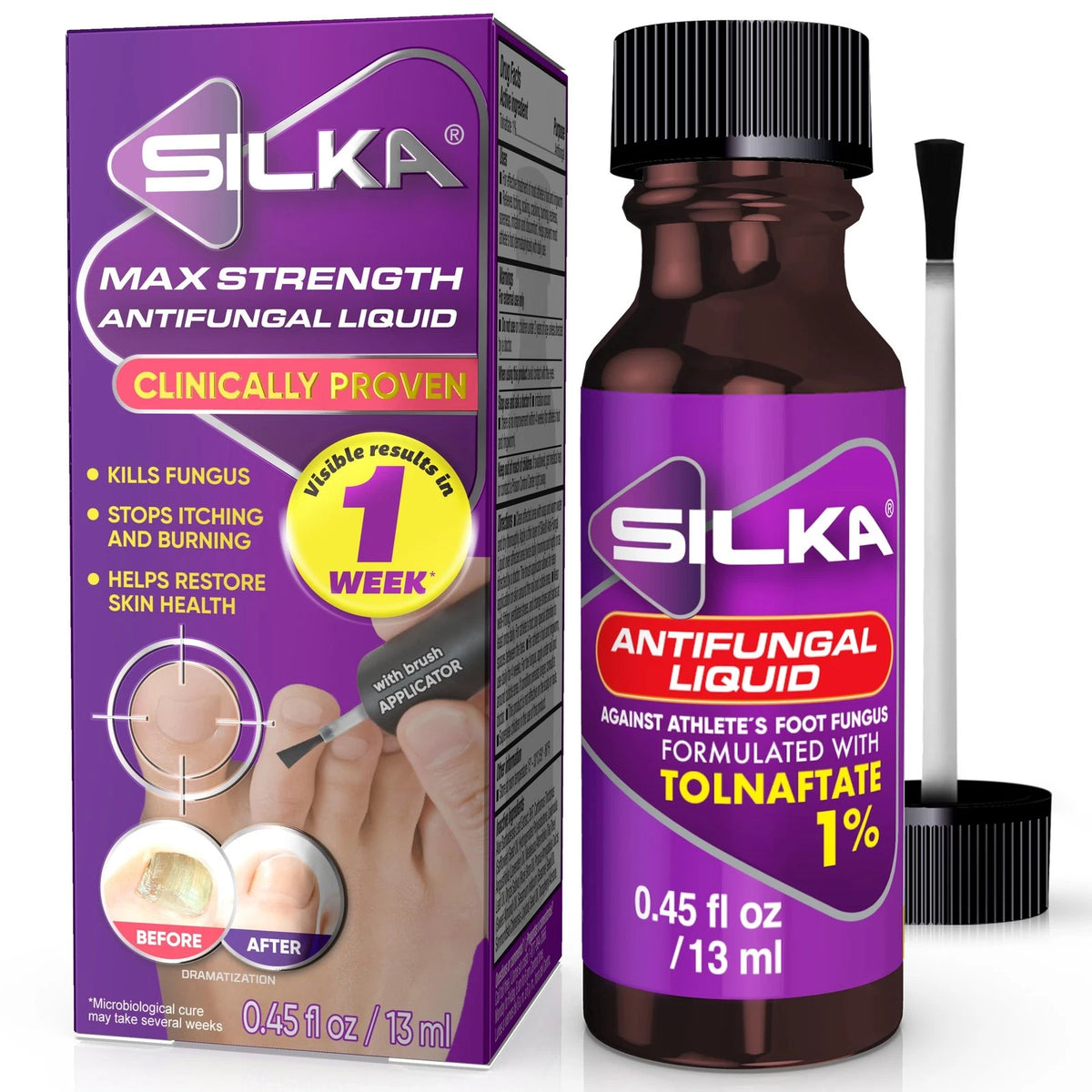 SILKA Max Strength Antifungal Liquid for 0.45 Ounce (Pack of 1)