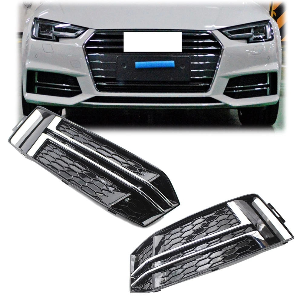 1 Pair Front Bumper Lower Grille for Audi S4 A4 B9 (2017–2018)