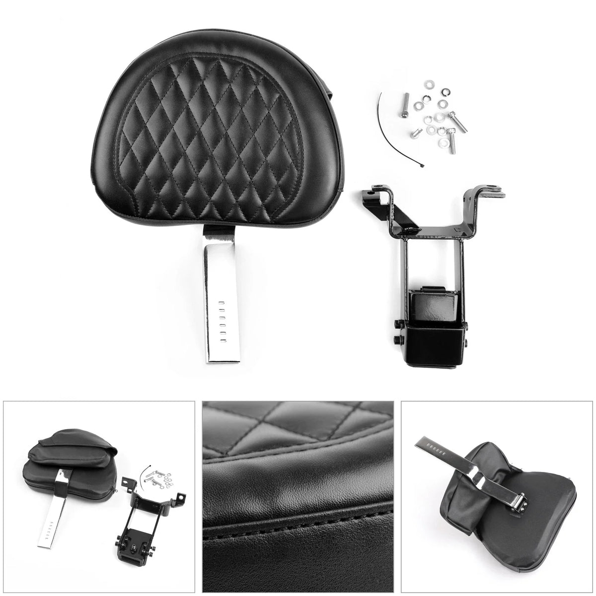 Plug-In Driver Backrest + Mounting Kit for Indian Chieftain Roadmaster (2014–2023)