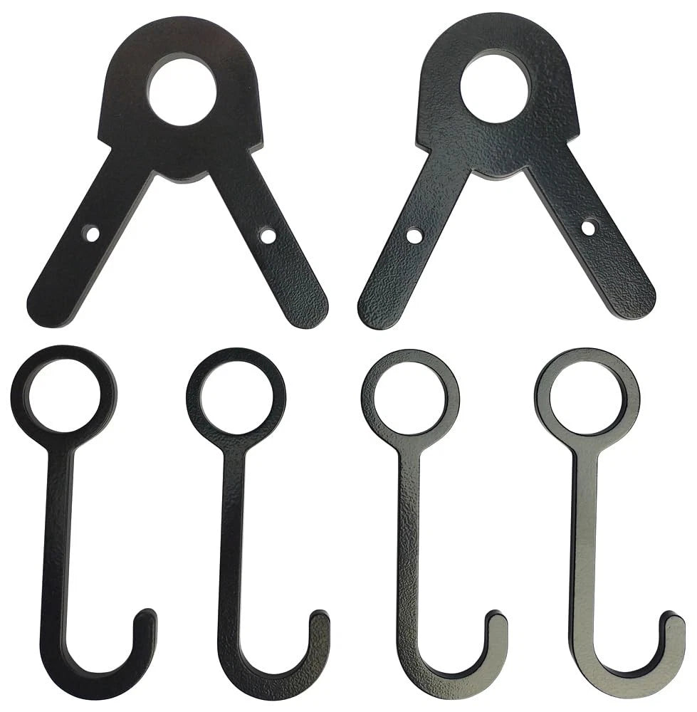Set of 4 AR500 Steel Target Hangers for Target Shooting
