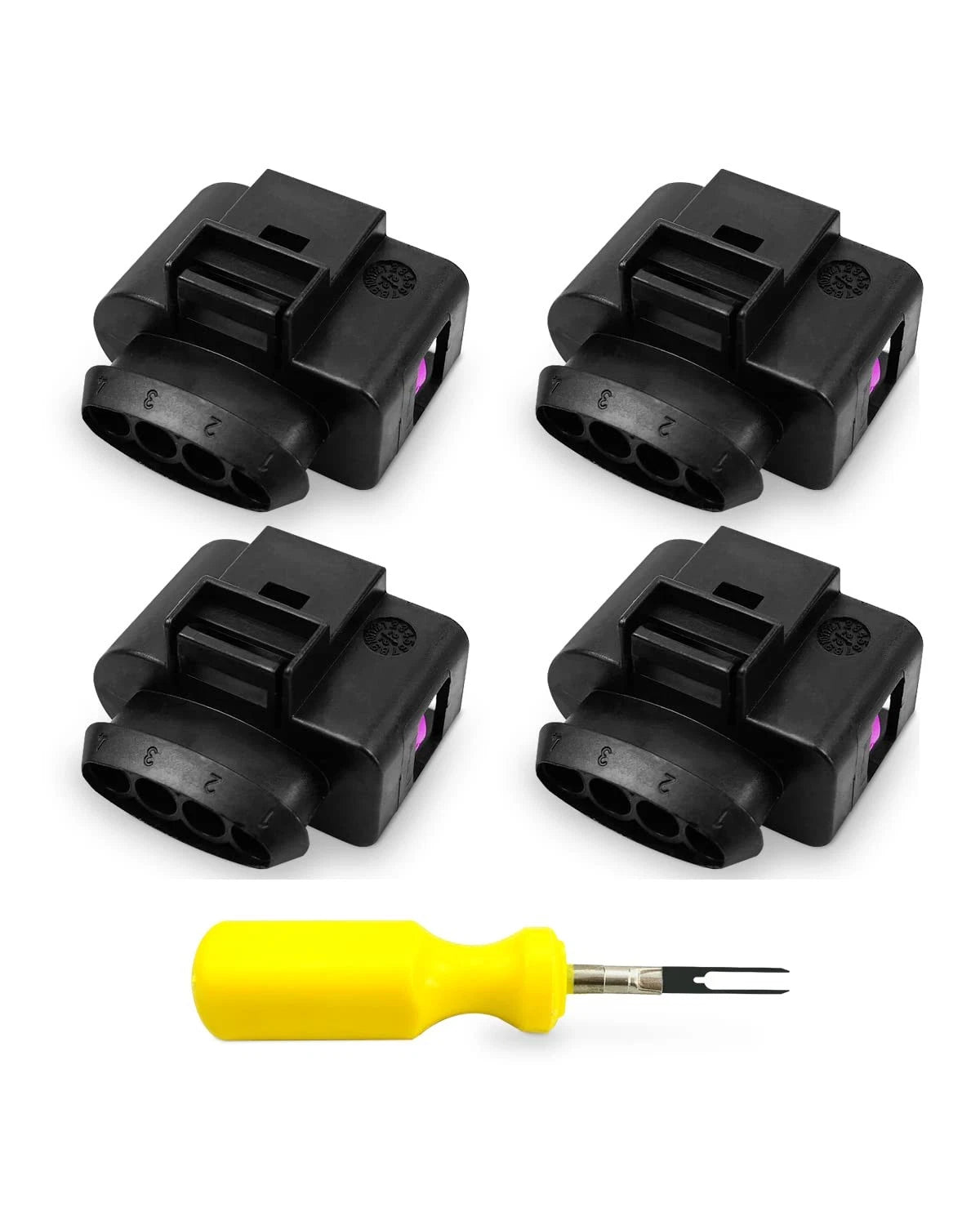 Set of 4 Ignition Coil Connector Repair Kit for VW Passat Tiguan Beetle