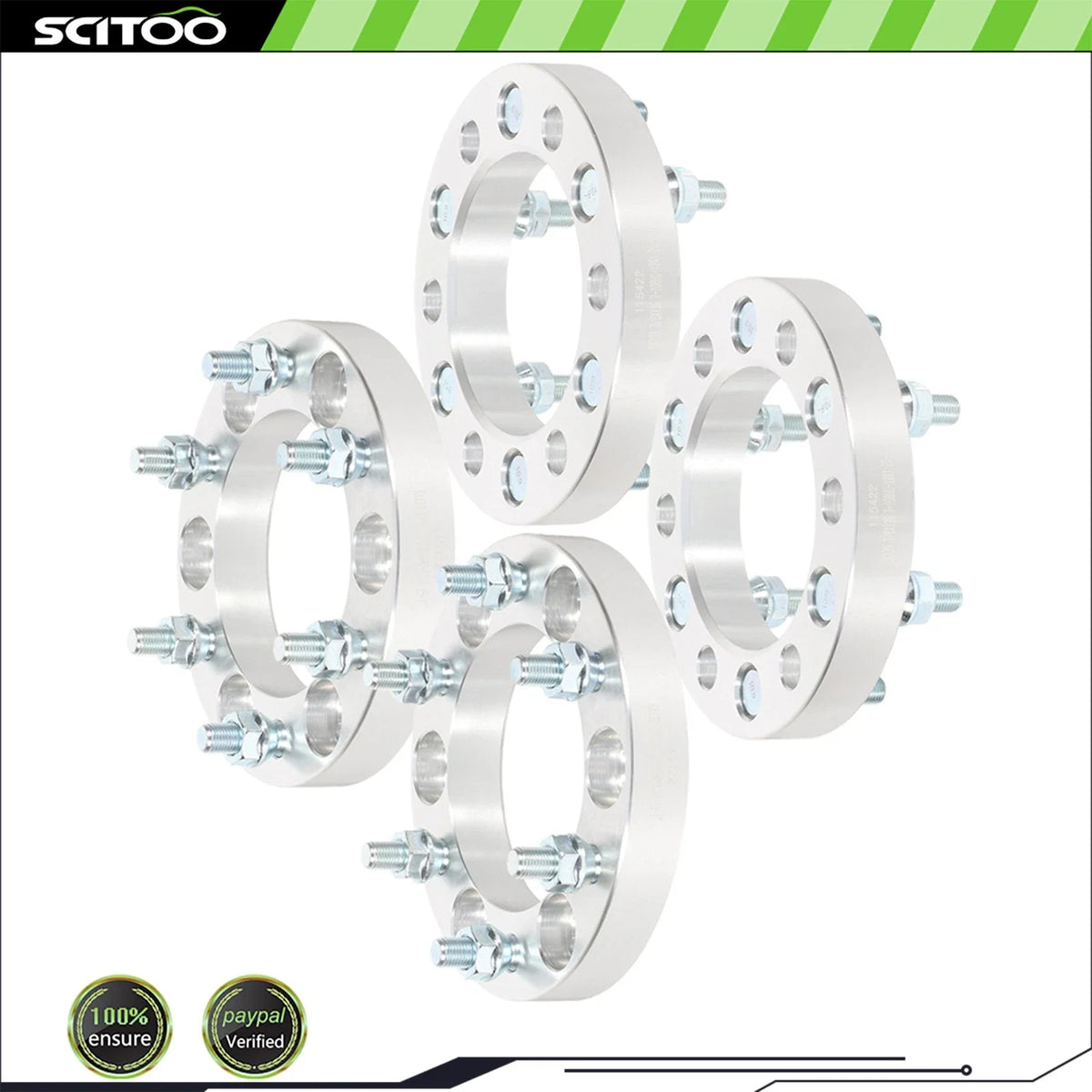 Set of 4 Wheel Spacers 1" Thick 6x5.5 12x1.25 for Nissan Armada (2005–2015)