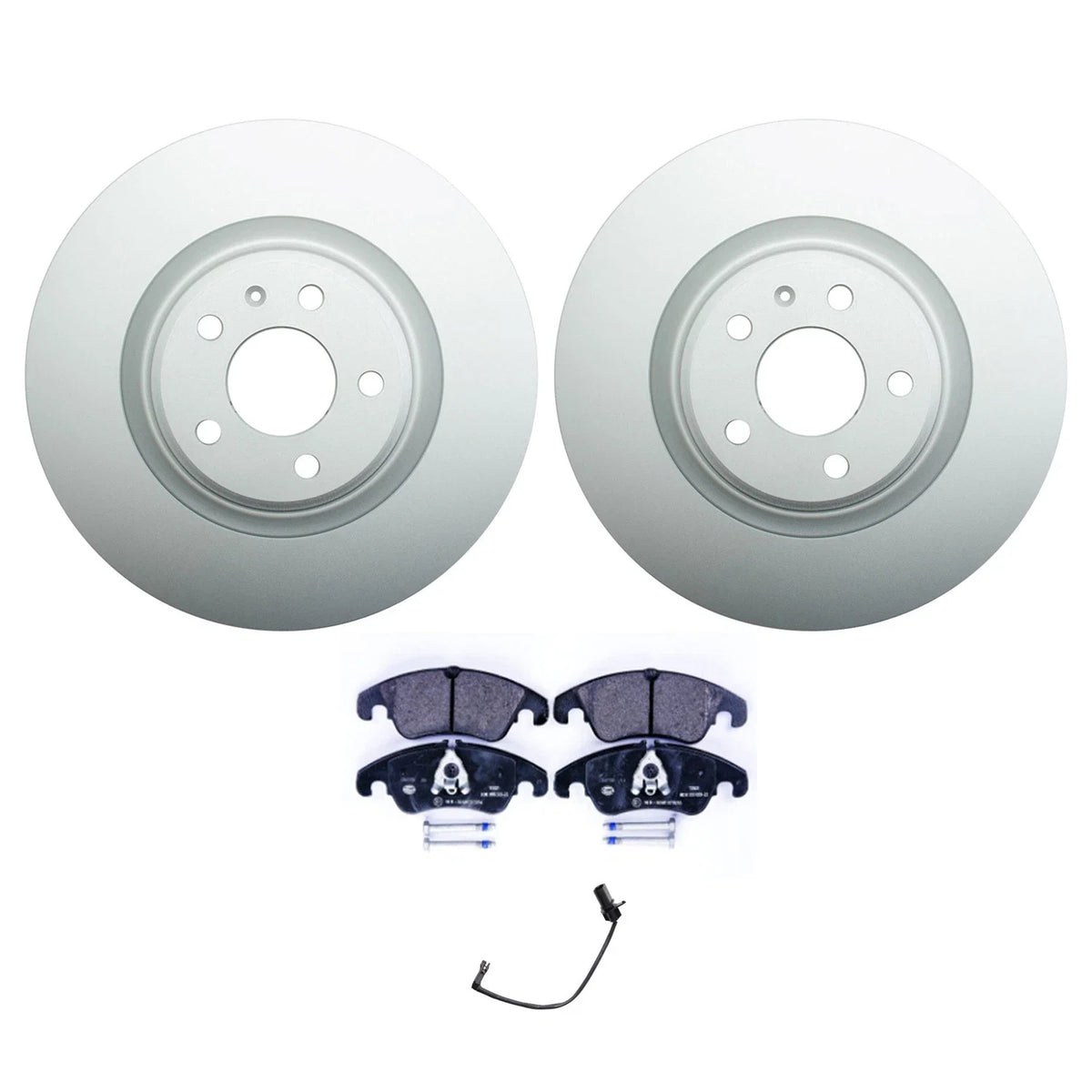 Hella Front Rotors Low-Met Disc Brake Pad Kit for Audi A7 Quattro (2014)