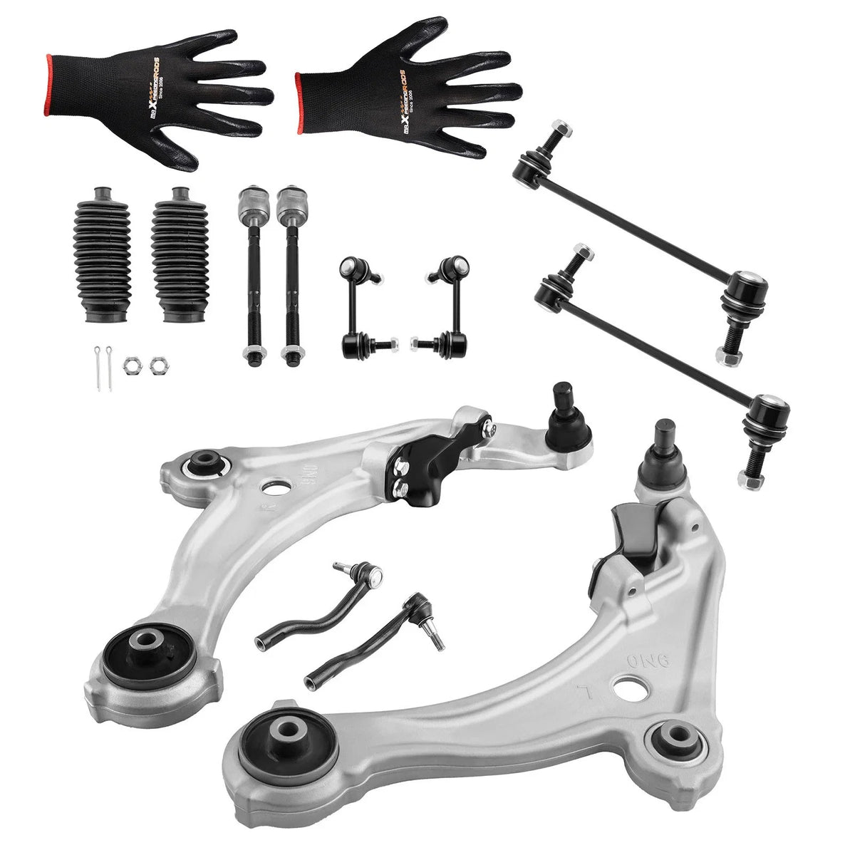 12pcs Front Lower Control Arms Tie Rod Sway Bar Link for Nissan Maxima (2009–2014)