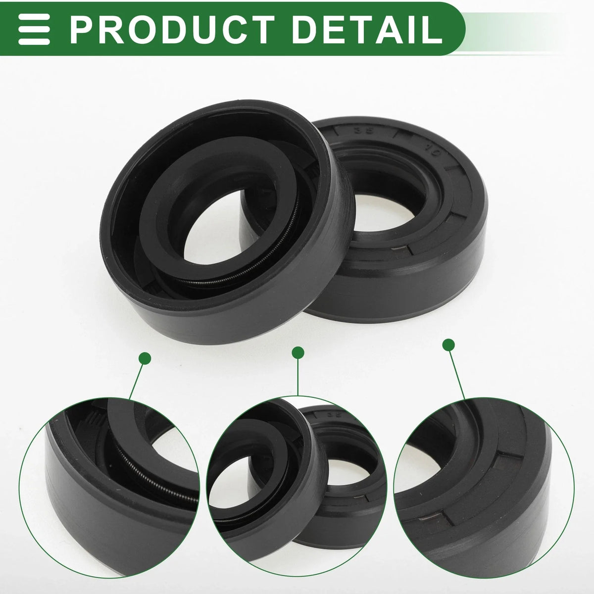 Set of 5 Oil Seal Ring 18x35x10mm NBR Rubber for Various Models