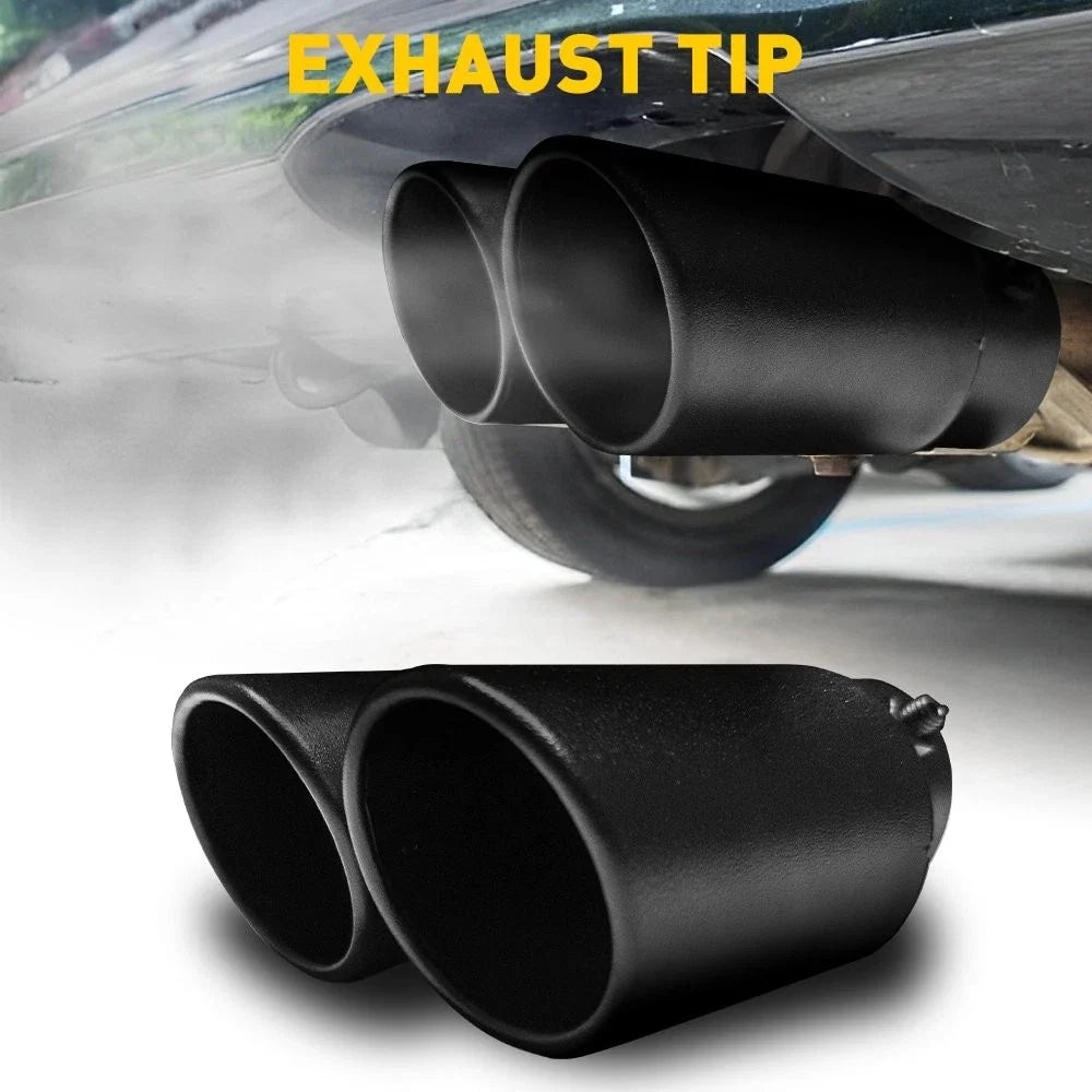 Matte Black Stainless Exhaust Tip for Universal Fit (1.5-2.4 Inch)