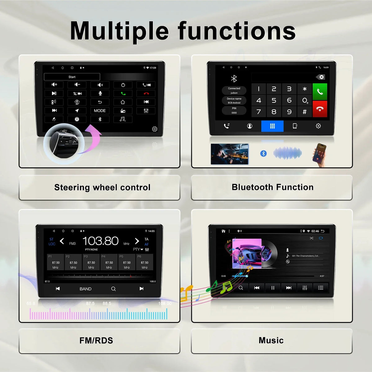 10" Apple CarPlay Android Auto Radio for Toyota Hiace (2019-2025)