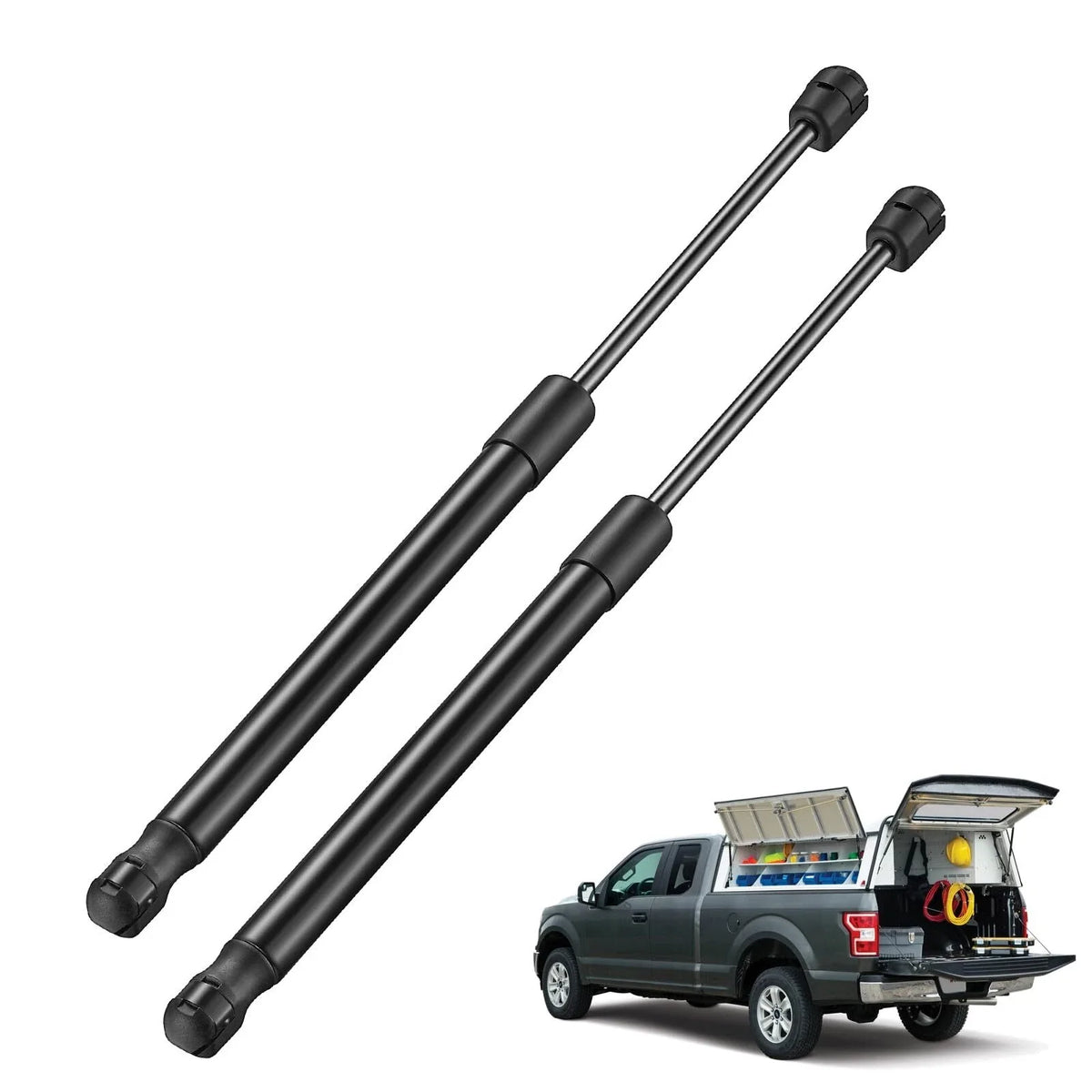 2pc Gas Struts ML3385 for Leer Camper Shell (15 Inch, 400N/90lbs)