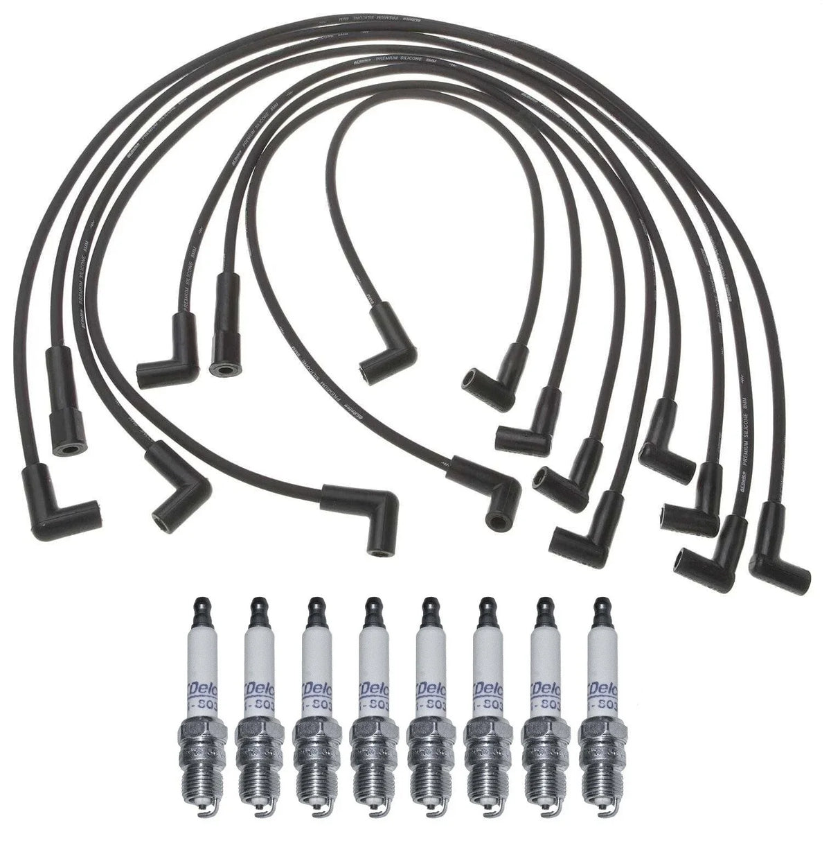 Pro Ignition Wire Set & ACDelco 8 Platinum Spark Plugs for GMC Jimmy (1995–2001)
