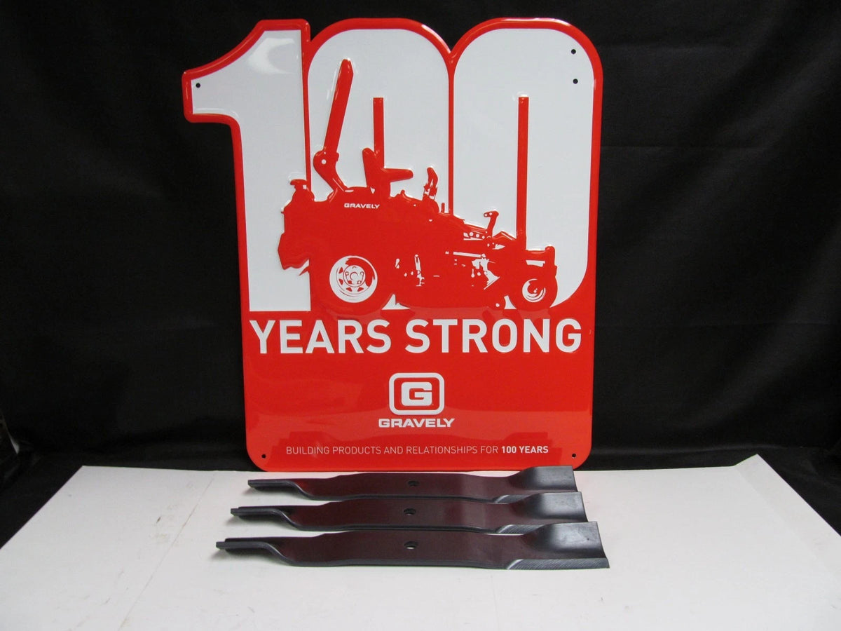 Set of 3 Lawn Mower Blades for Gravely Ariens (OEM Genuine)