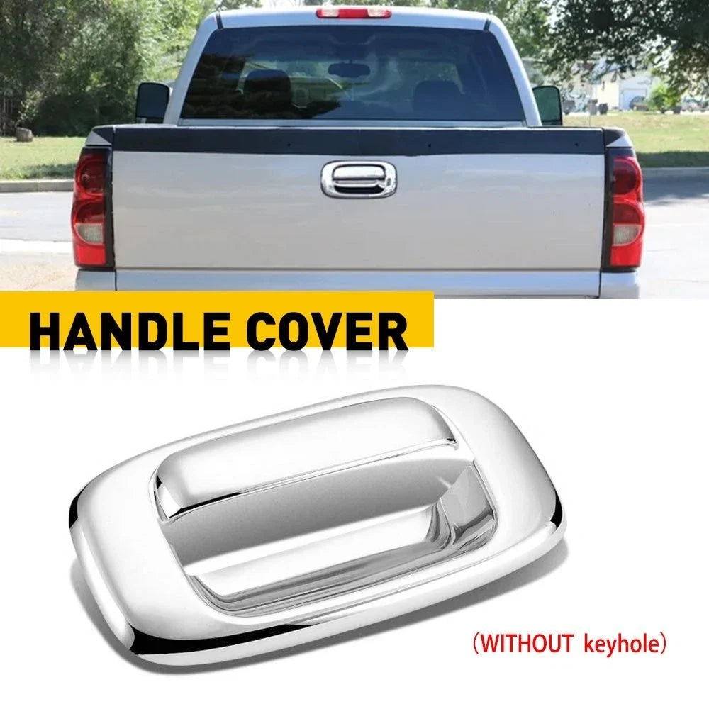 Chrome Tailgate Door Handle Bezel Cover for Silverado/Sierra (1999–2006, 2007 Classic)