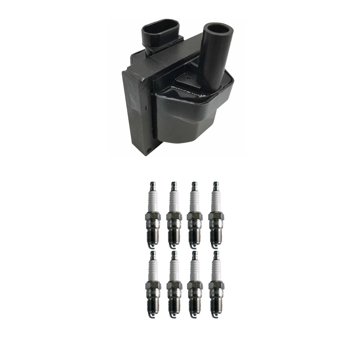 Ignition Coil & Denso Spark Plugs Kit for C1500 Escalade V8 (1999–2000)