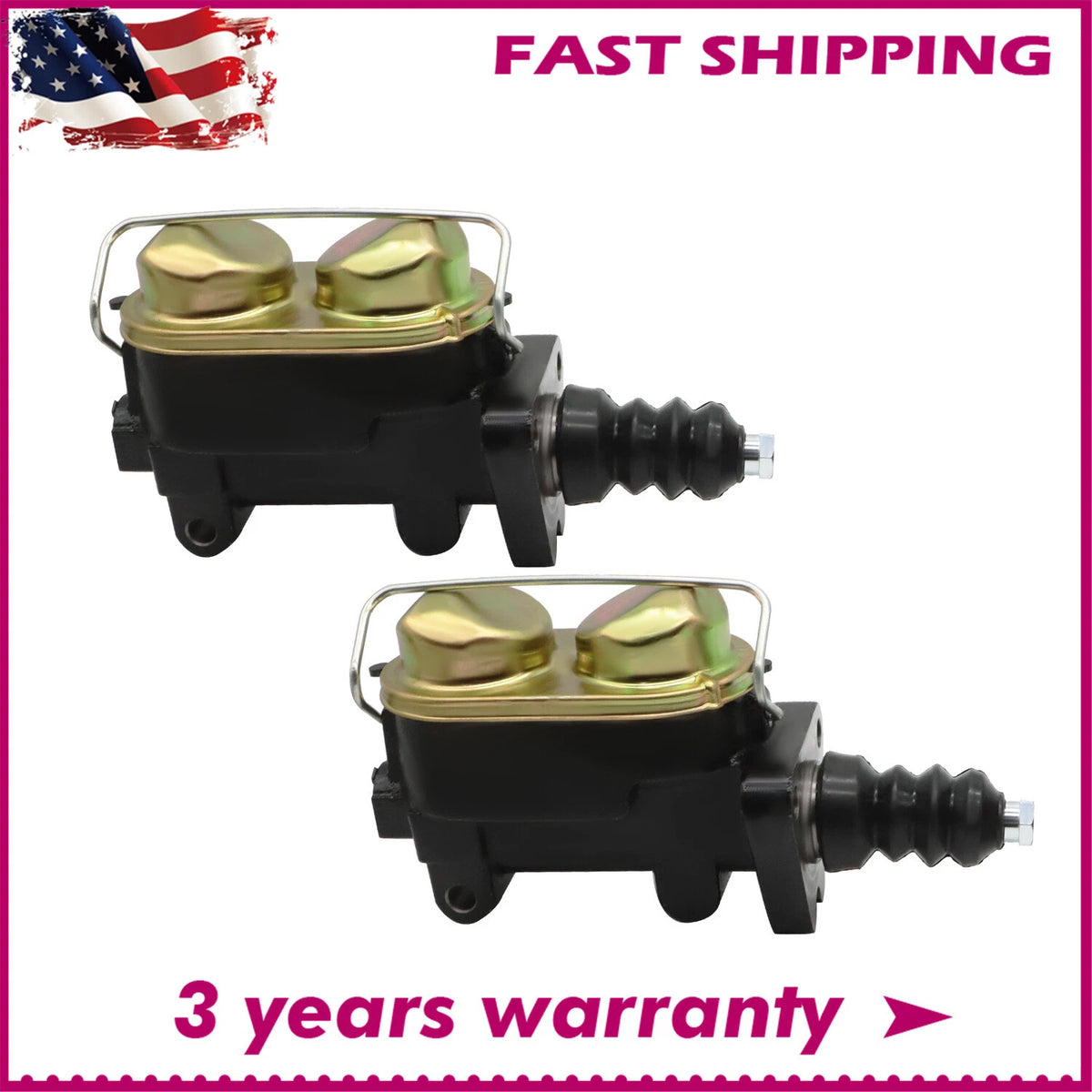 2X Brake Master Cylinder for Case 450C 480D 580D 580SE 580E 580G (D126695 D131596)