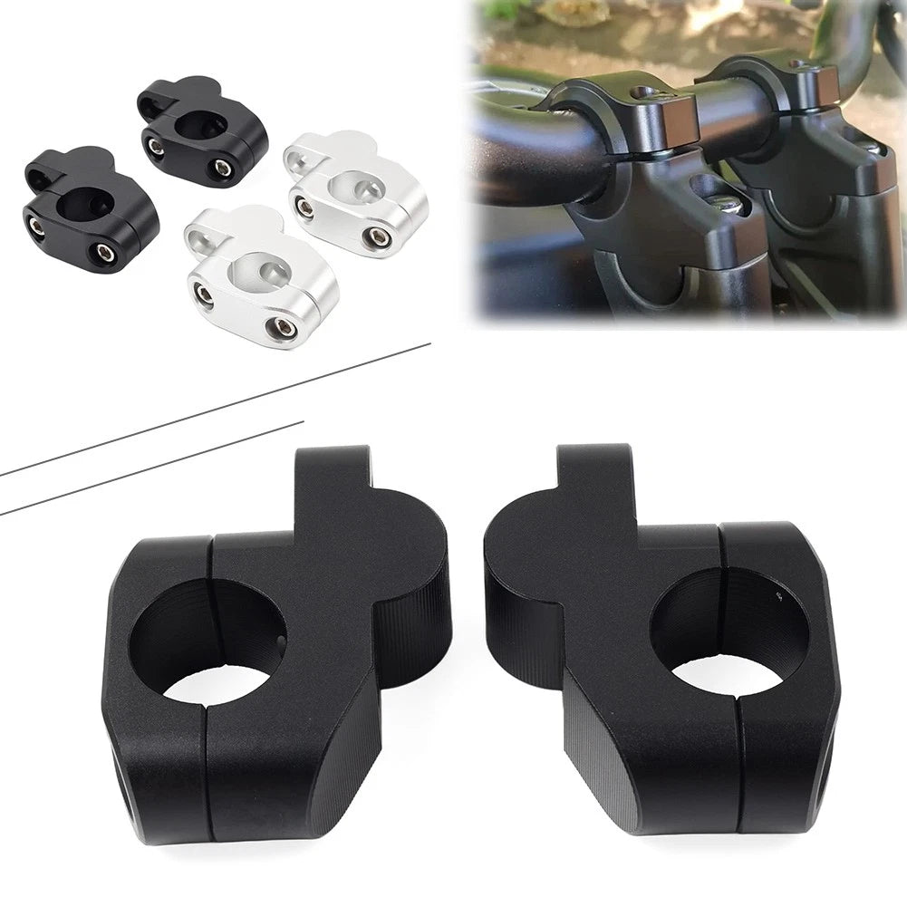 28mm Offset Handlebar Clamp Mount Riser for Honda Suzuki Yamaha Kawasaki