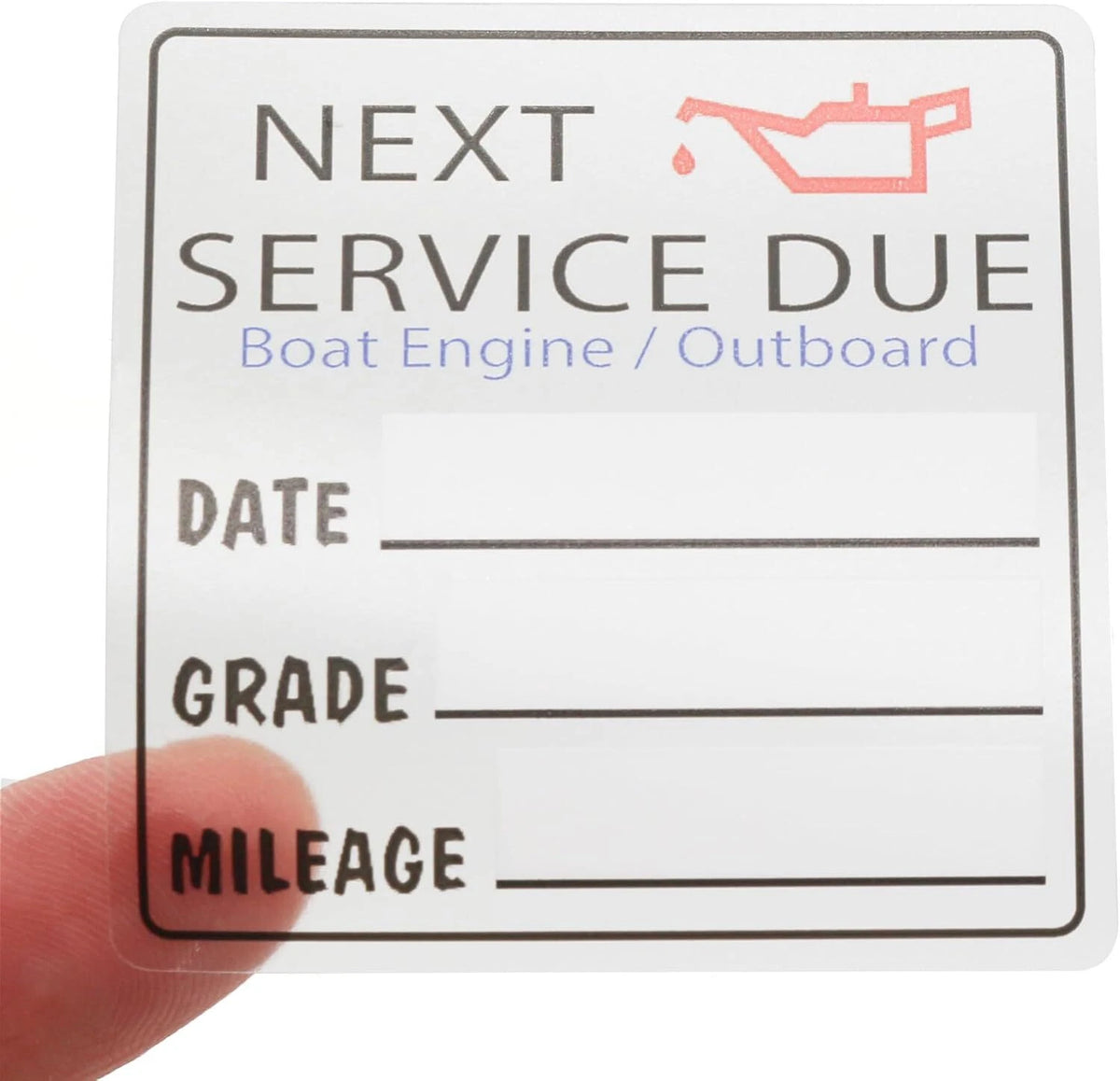 Set of 220 Reminder Labels for Marine Next Service Due