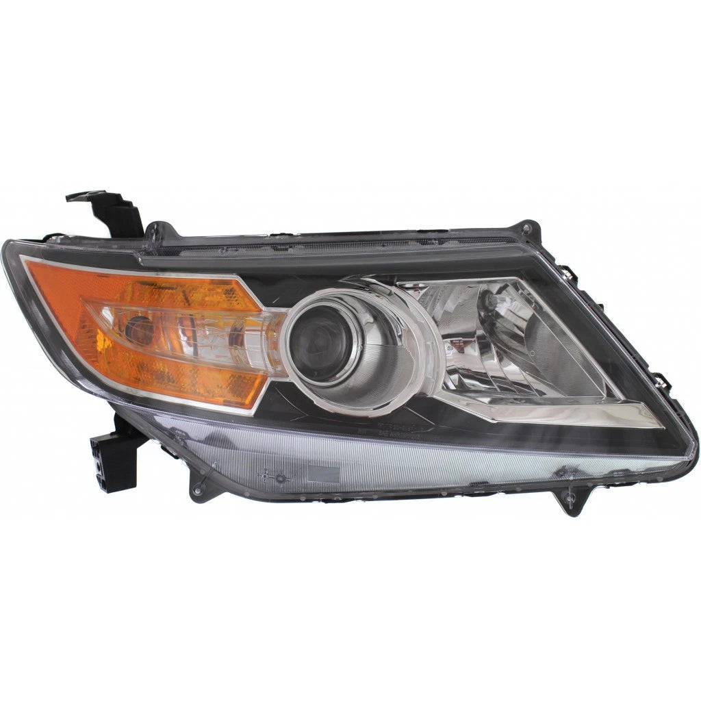Headlight Passenger Side Black Bezel for Honda Odyssey (2014–2017) - HO2503154, CLX-M0-HD590-B101R