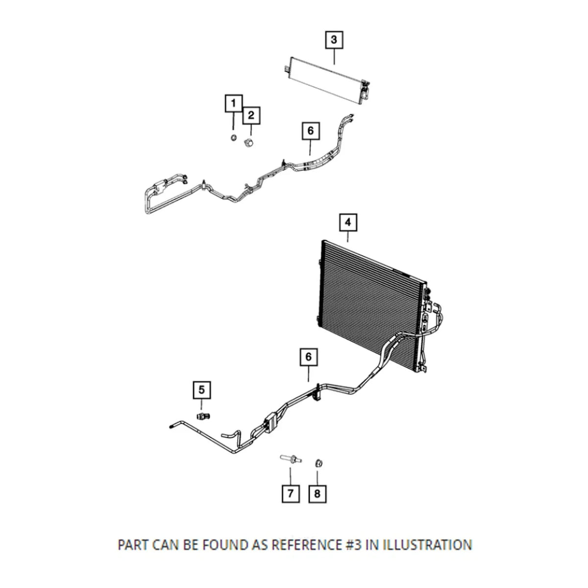 Genuine OEM Front Auto Transmission Oil Cooler for Dodge Durango (2015–2020)
