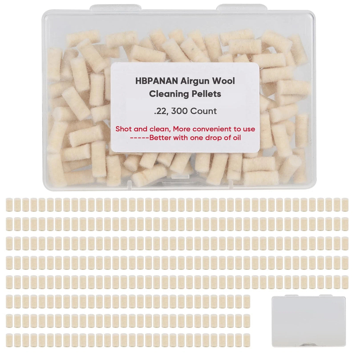 Cleaning Cotton Wool Felt Pellets for .22 Caliber (Maintenance)