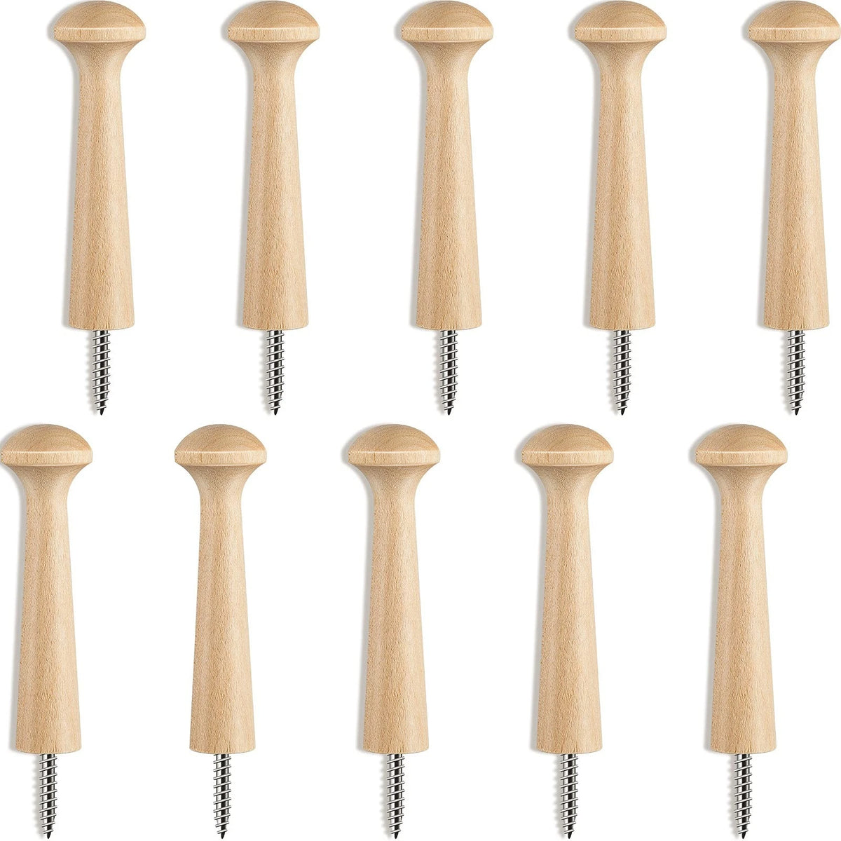 10 Wooden Shaker Pegs 3.62 Inch Long for Various Applications