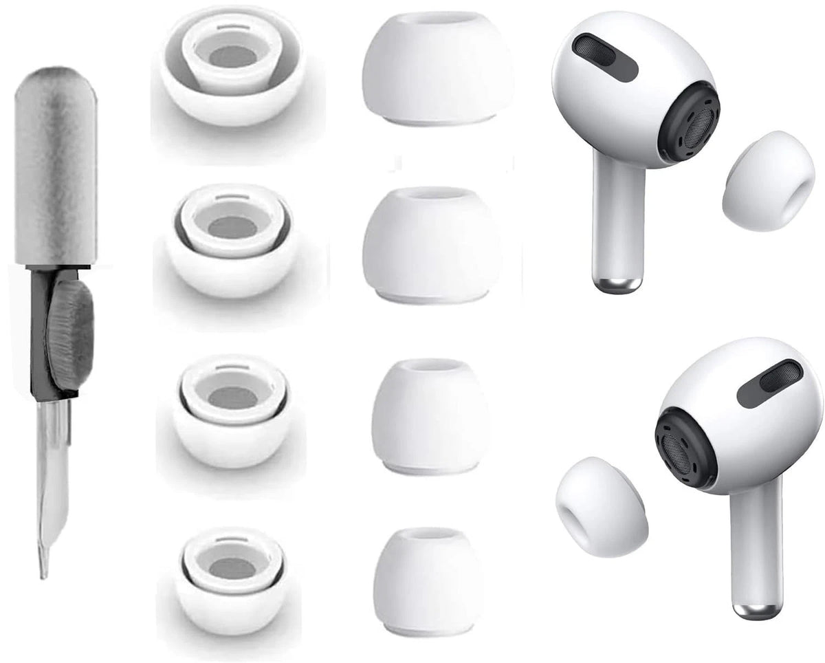 Set of 4 Ear Tips for AirPods Pro 2 / 1st XS/S/M/L, White
