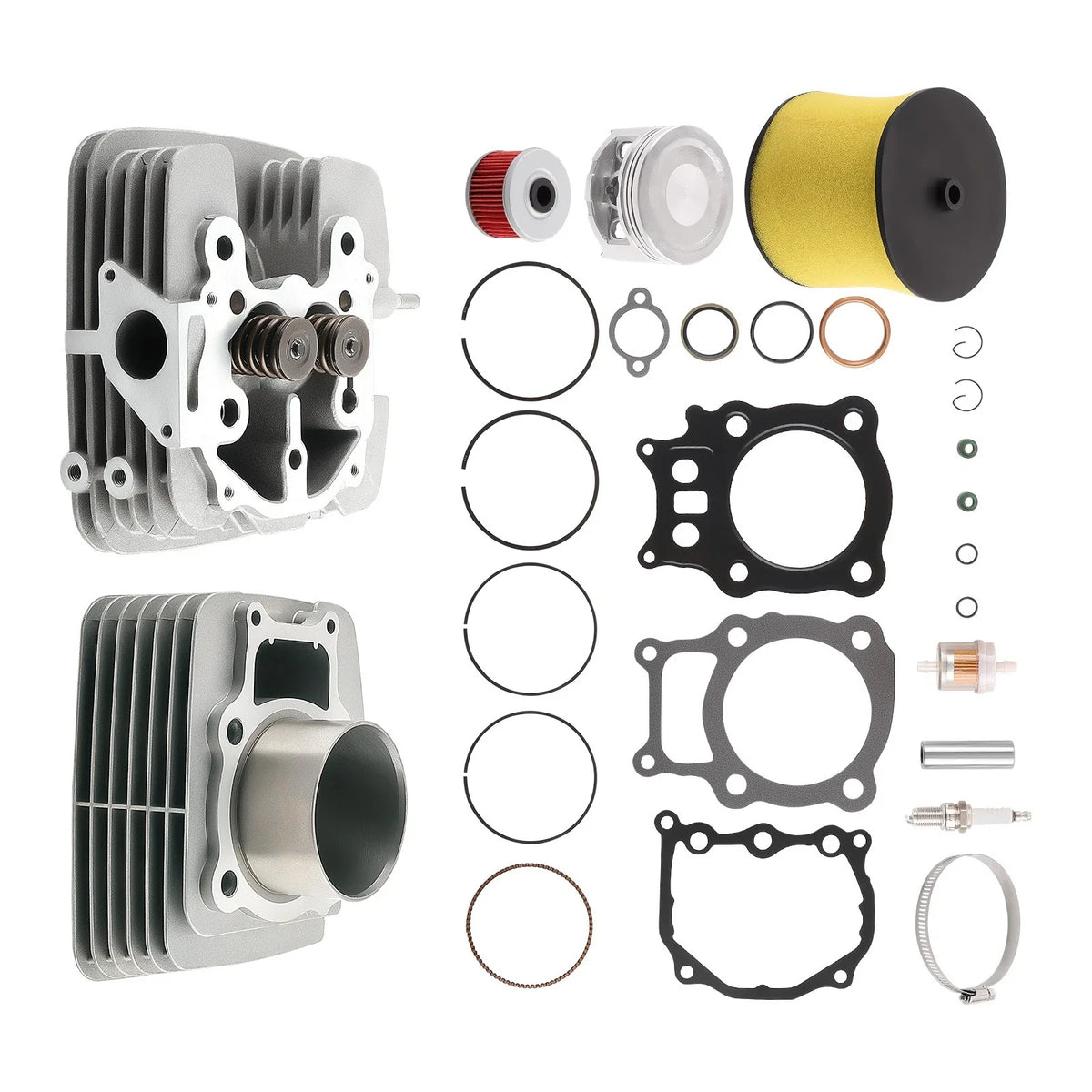 Top End Kit 78.5mm Bore Cylinder Head Piston for Honda Rancher TRX350 (2000–2006)