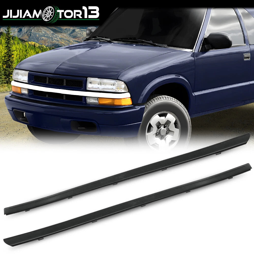 Set of 2 Window Sealing Strips for Blazer Jimmy S10 Sonoma (J-02ETR4506ABK, 6038475, 6038476)