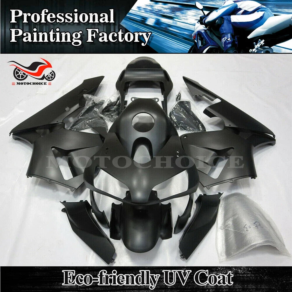Matte Black Fairing Kit for Honda CBR 600RR (2003–2004) ABS Injection Bodywork