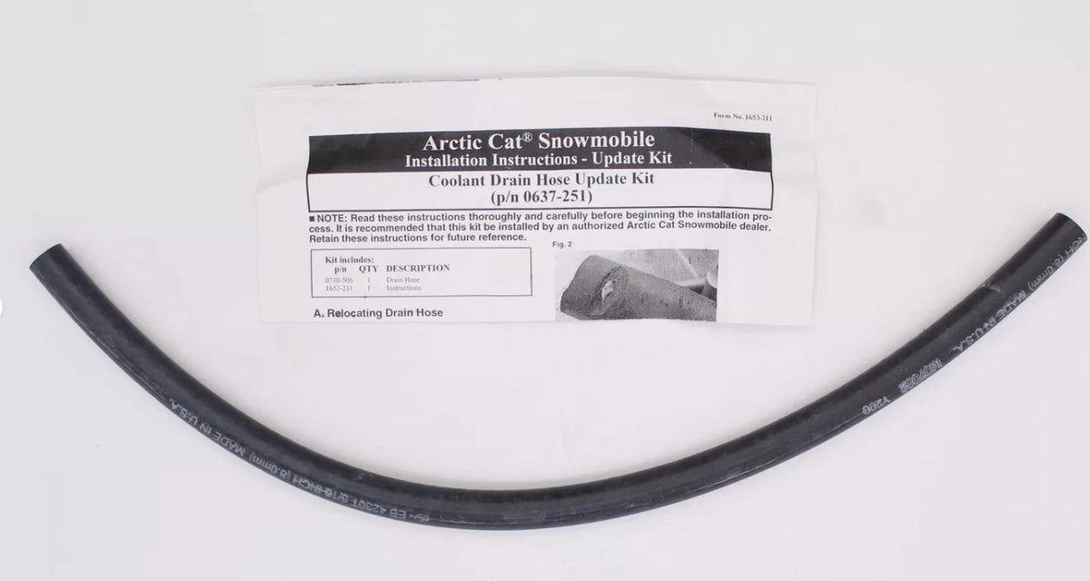 Coolant Bottle Drain Hose Update Kit for Arctic Cat (0637-251)