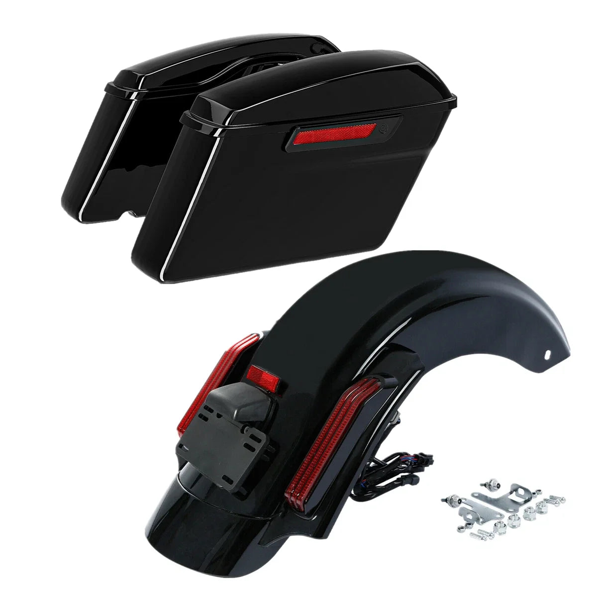 Hard Saddlebags & LED Rear Fender for Harley Electra Glide (2014–2023)