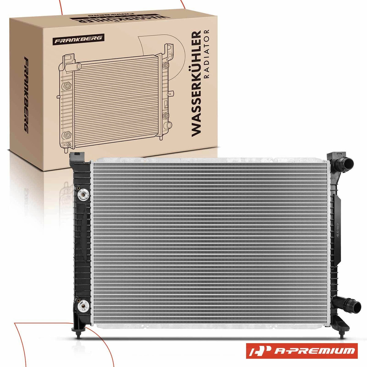 Radiator w/ Transmission Oil Cooler for Audi A6 Quattro S6 (2000–2004) 4B3.121.251, 4B3.121.251D, 4B3121200, 60424