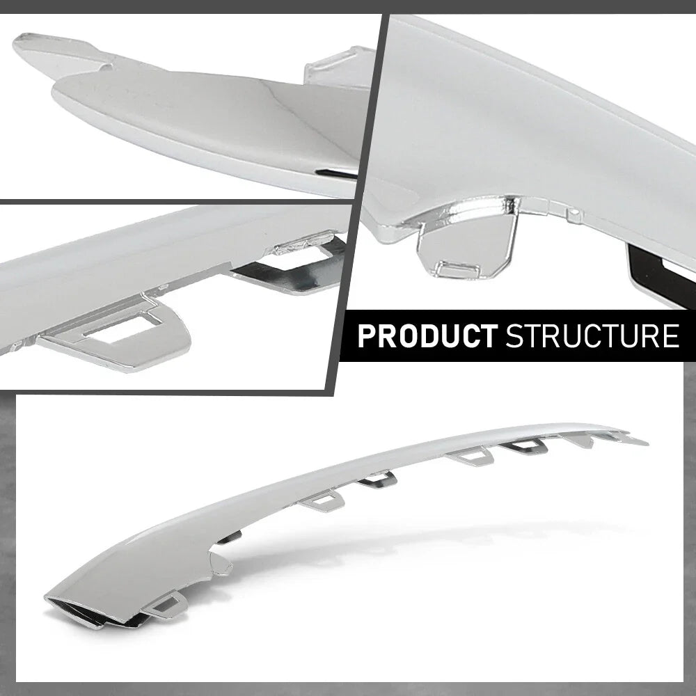 Set of 2 Front Bumper Trim Molding for Mercedes-Benz W222 S-Class