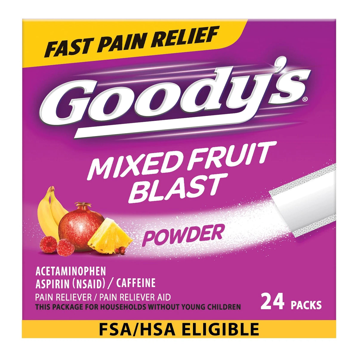 Goody's Extra Strength Pain Relief Powders for Headaches (24 Count)