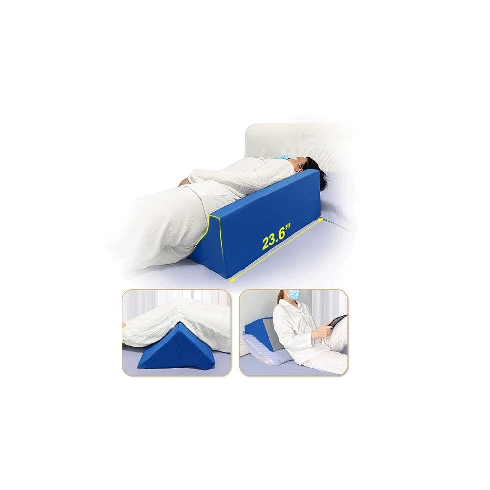 Bed Wedge Pillow for Sleeping 23.62 x 11.02 x 8.66 inches
