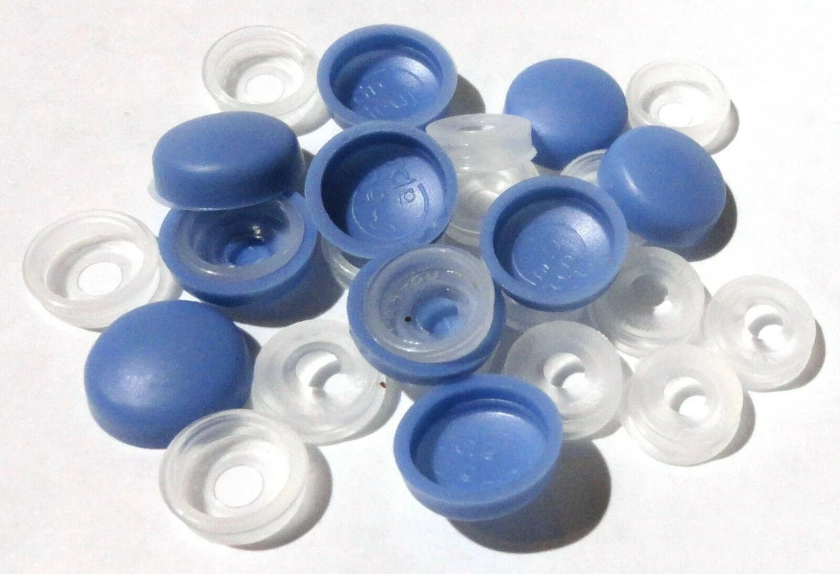 Set of 10 Screw Head Cover Sets for Peterbilt (8-149) - Sky Blue #6 #8 M3 M4