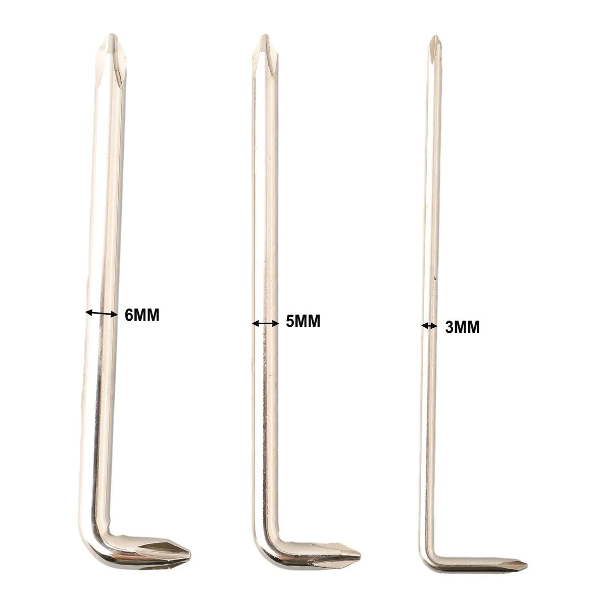 L Shaped Screwdriver Accessories Set of 2 PH1/PH2 for