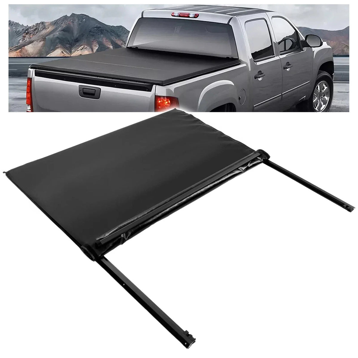 Soft Roll-Up Tonneau Cover for Chevy Silverado/GMC Sierra 1500 (1988–2007)