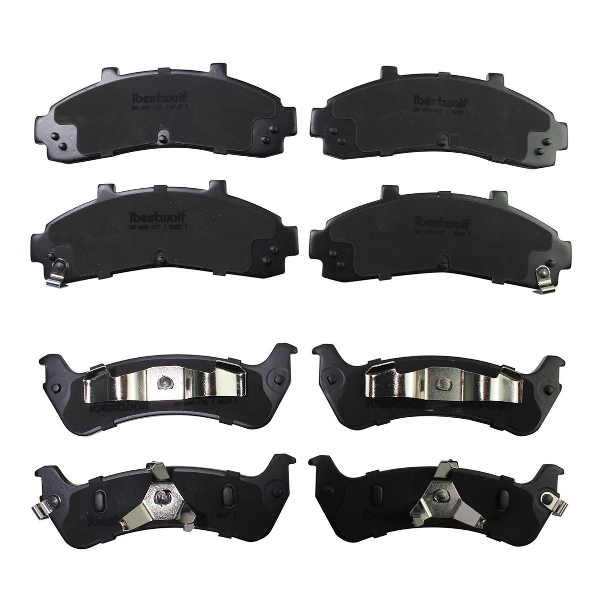 Set of 4 Ceramic Brake Pads for Ford Explorer Ranger (1998–2001) P-652 P-667