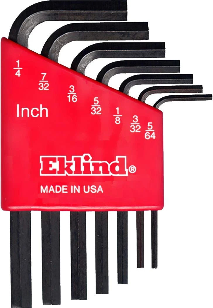 Set of 7 Hex L Key Allen Wrenches for Multi Sizes (5/64-1/4)