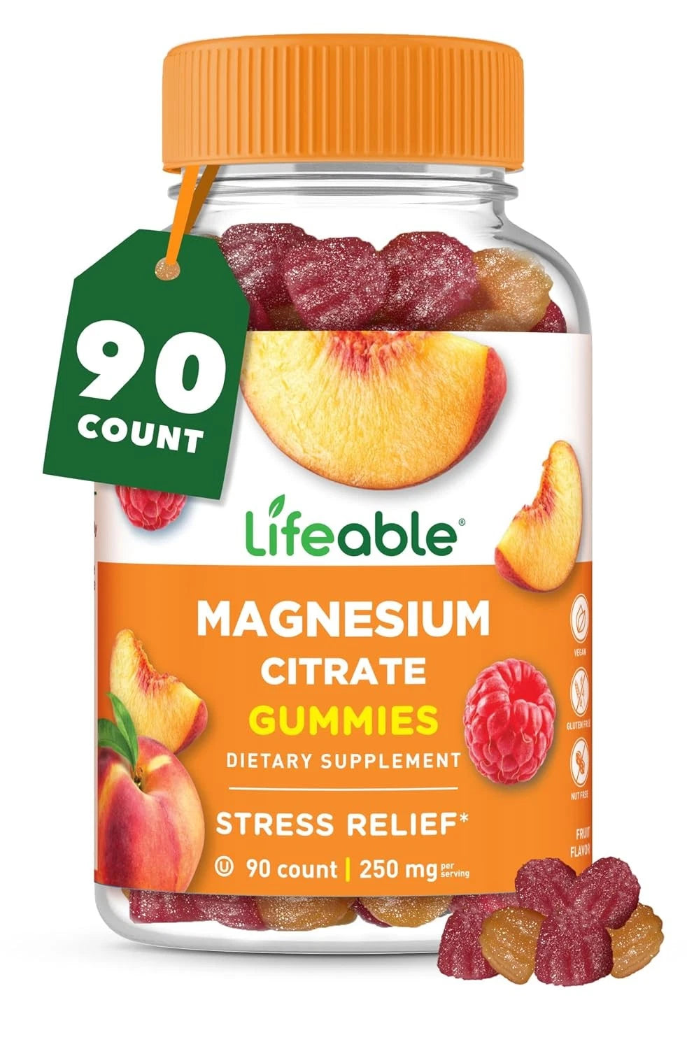 Magnesium Citrate Gummies 250mg Elemental Magnesium Supplement (2130mg)