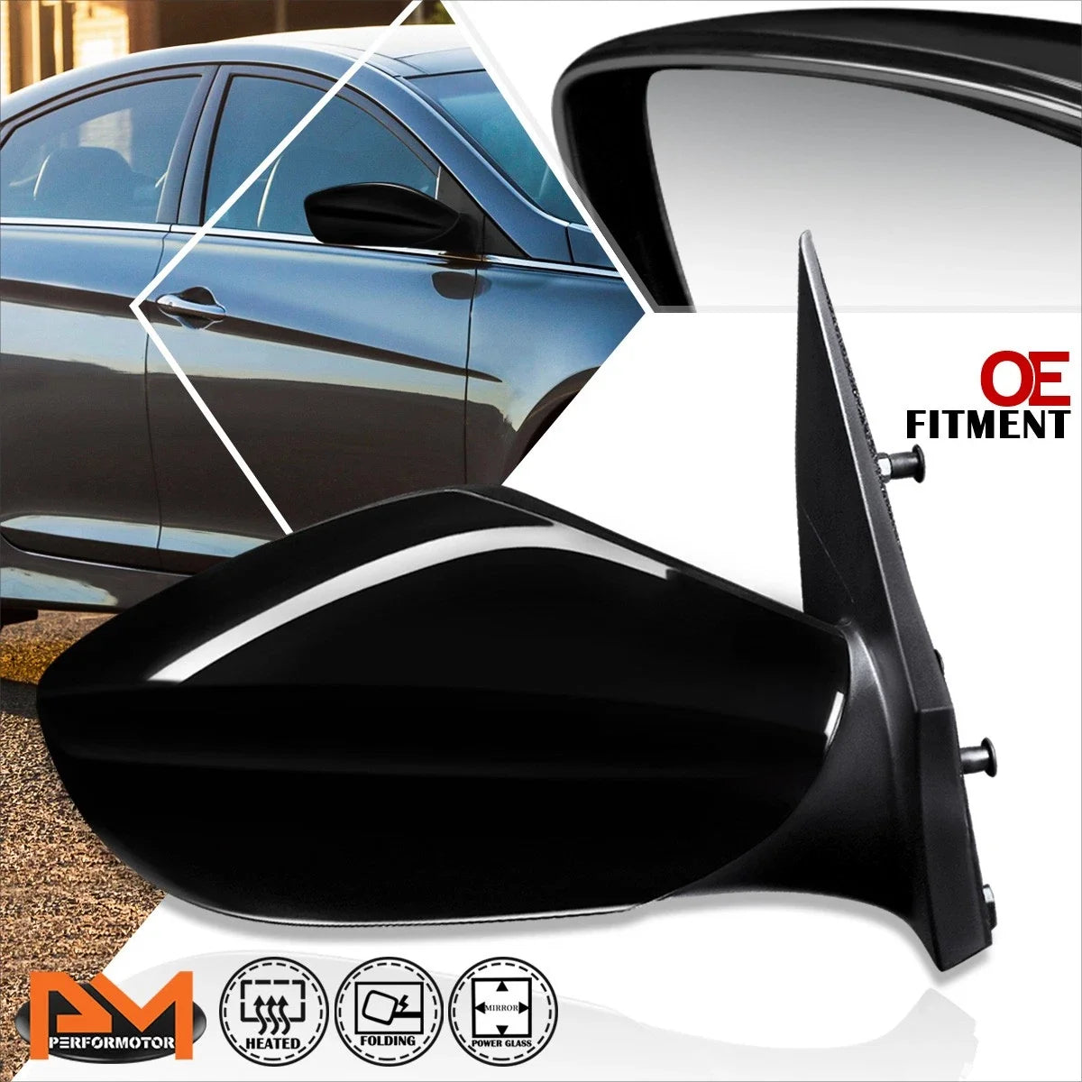 Powered Heated Side Rear View Mirror Right RH for Hyundai Sonata (2011–2014)