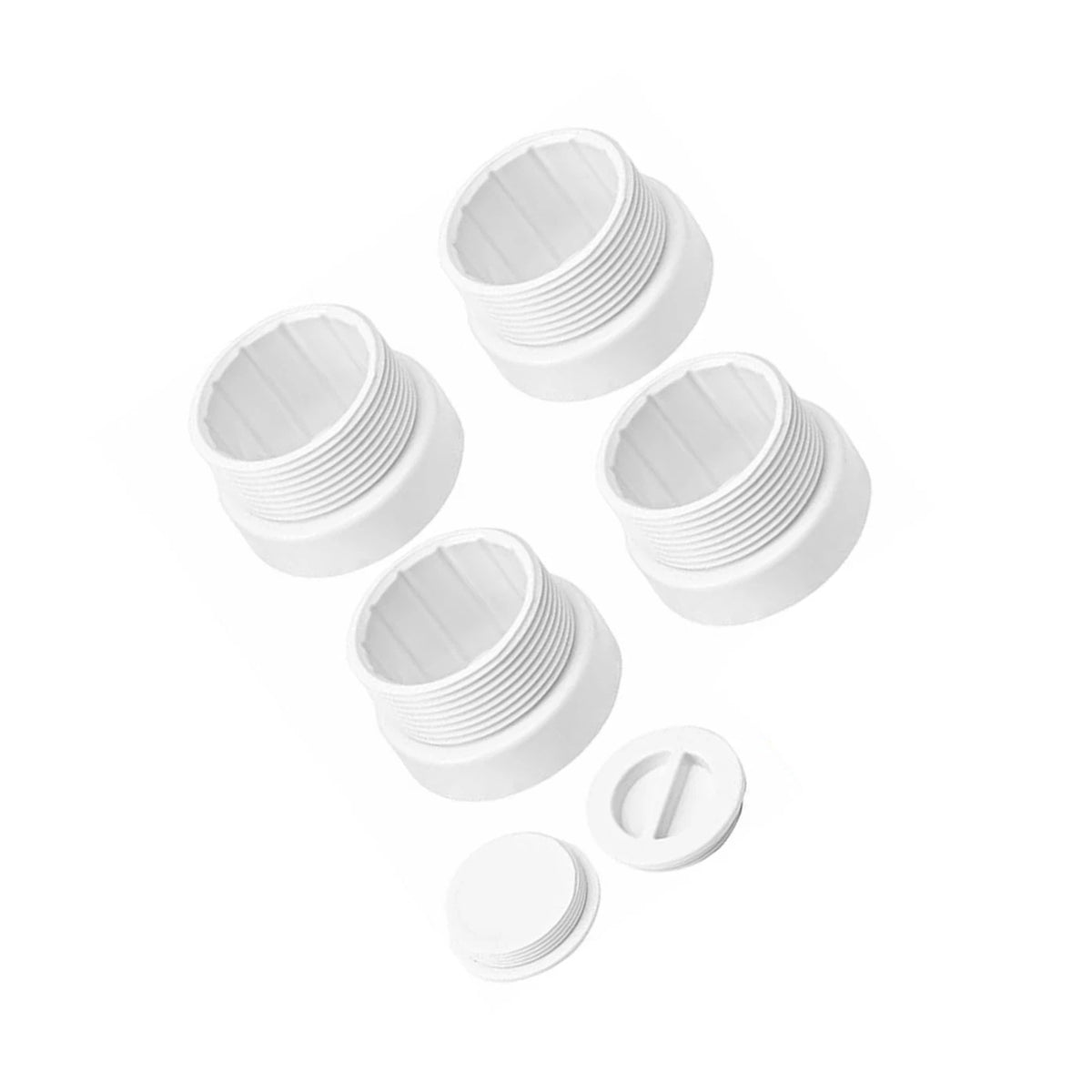 4 Pack 1 3/4" Threaded Umbrella Adapter for Outdoor Deck Patio Umbrella
