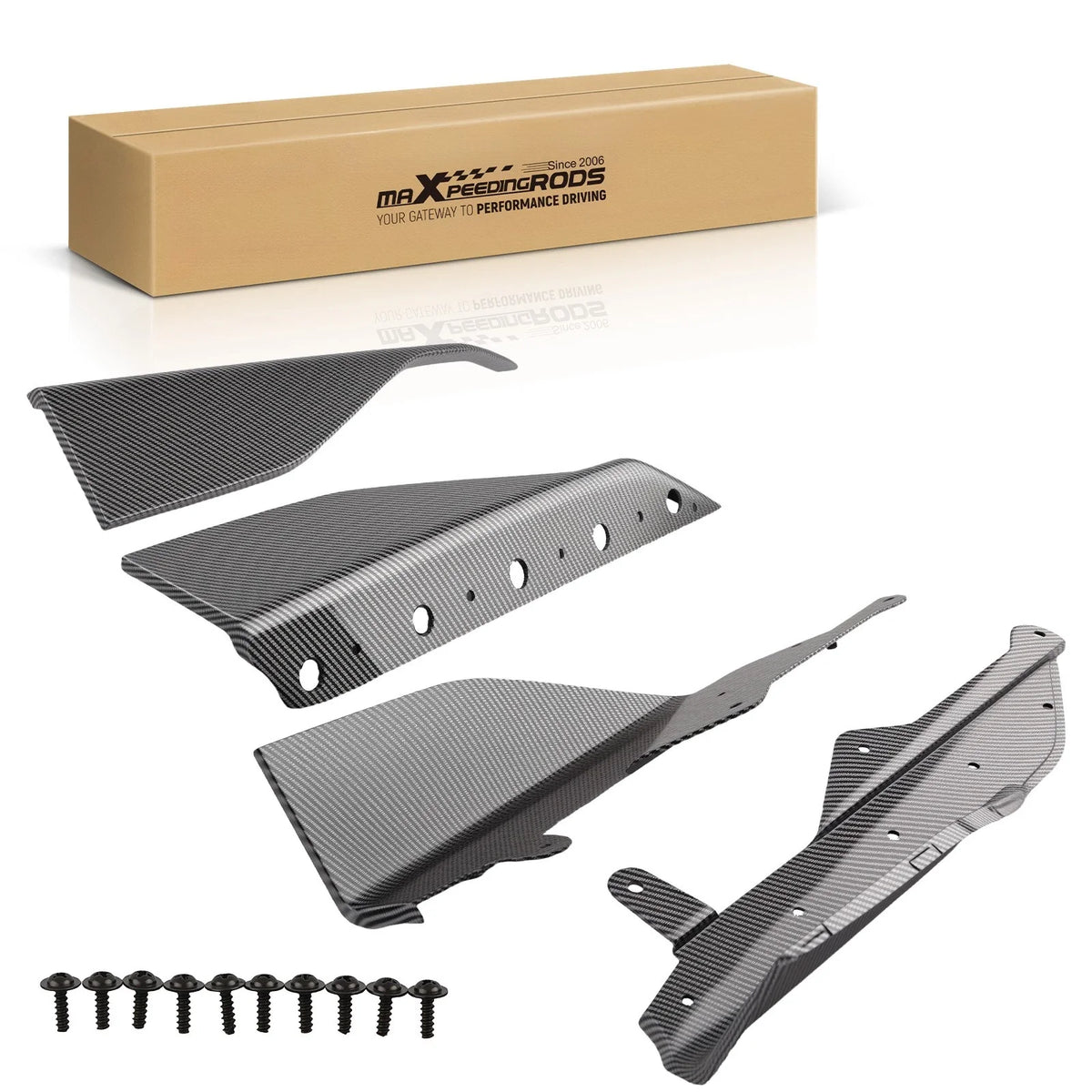 2X Side Skirt Extension Lip for BMW G42 230i M240i (2022–2024) Carbon Look