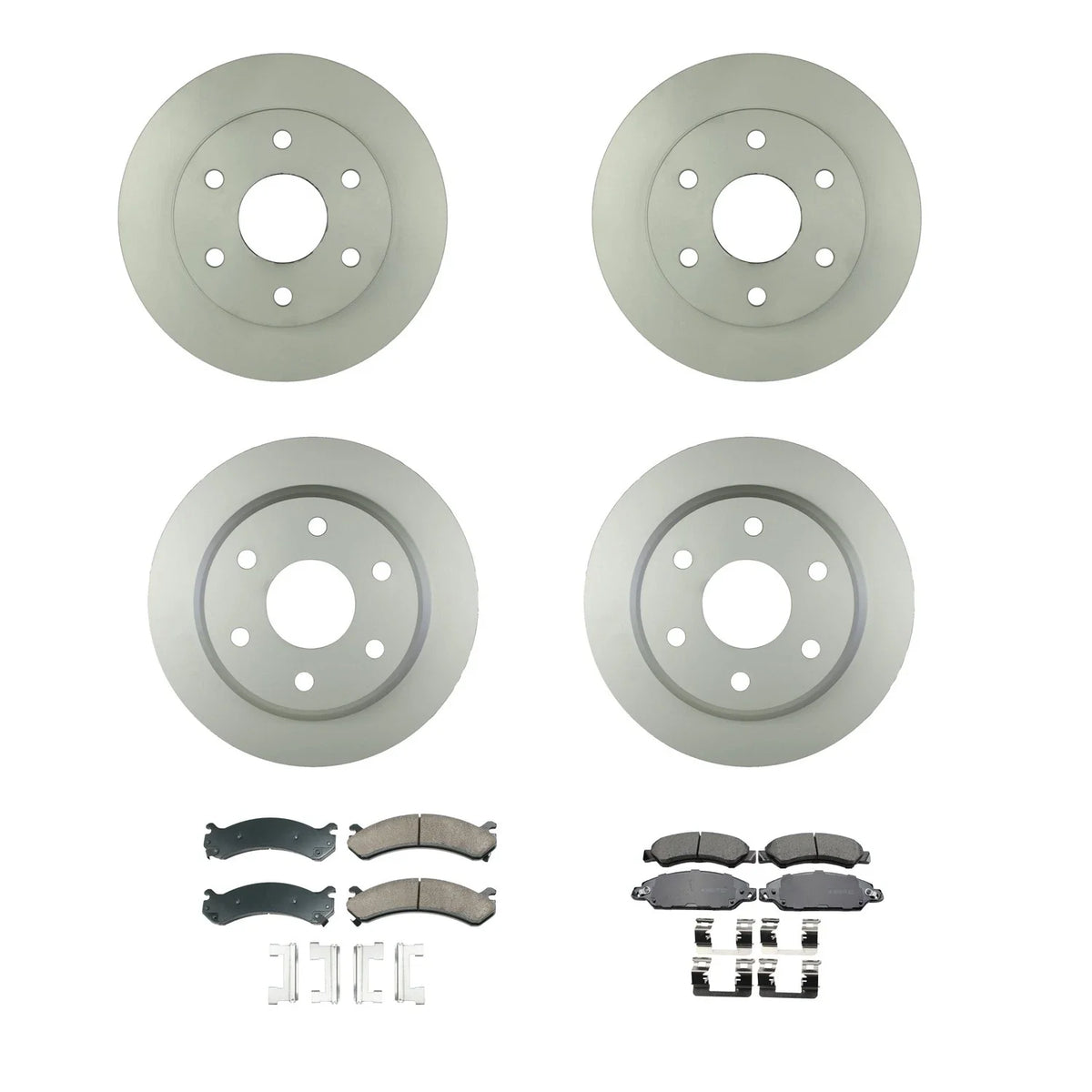 Brake Rotor & Akebono ProACT Pad Kit for Silverado 1500 Classic (2007–2007)