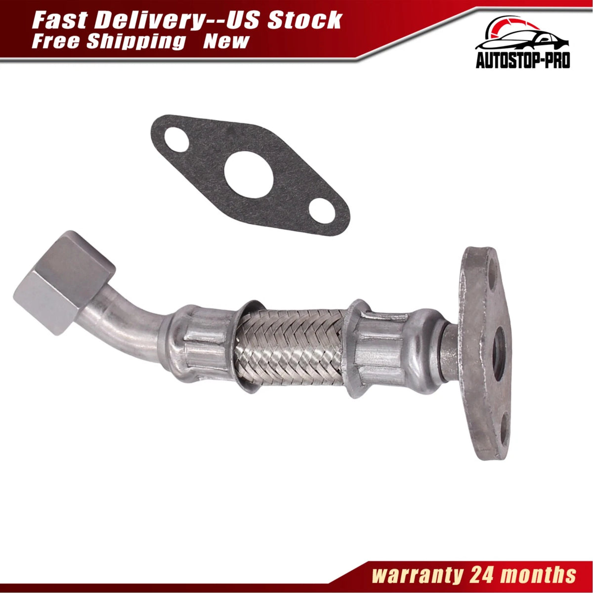 Turbocharger Oil Return Line for VW Jetta Golf TDI (1999–2006) 038145736C, SKRP0013